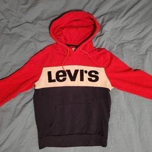 Red Levi's hoodie - size Large